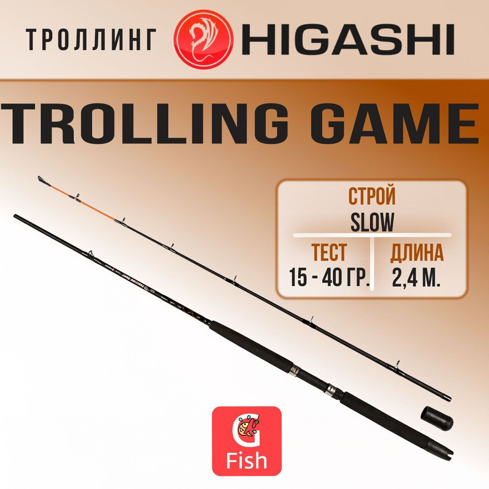 Удилище для троллинга Trolling Game 2,4м 15-40lbs