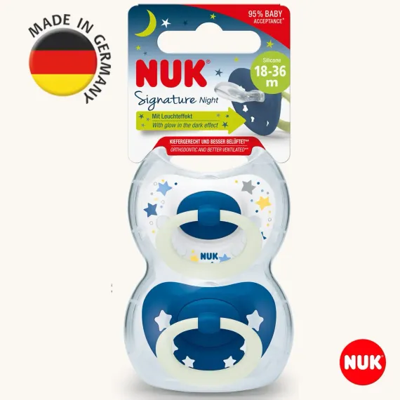 Пустышка Nuk силикон ортодонтическая 2 шт.