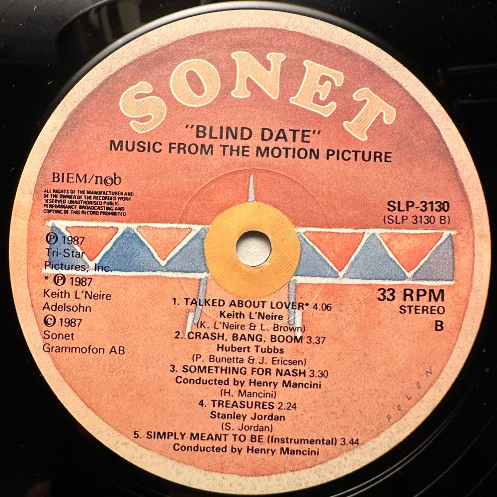 Саундтрек к фильму Свидание вслепую (Скандинавия 1987г.)