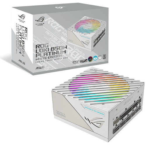 Блок питания ASUS 850W ROG-LOKI-850P-WHITE-SFX-L-GAMING, модульный, 16 Pin PCIe 5.0, 80 PLUS Platinum (90YE00N2-B0NA00)