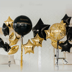 Композиция из воздкшных шаров "Нашим зачинтикам 2"