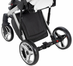 Детская коляска Adamex Chantal Star Collection 2 в 1 STAR105 белый+серебряный