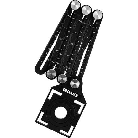 Алюминиевая 6-сторонняя линейка/угольник Gigant копировальный шаблон 130 мм GAR-6-130