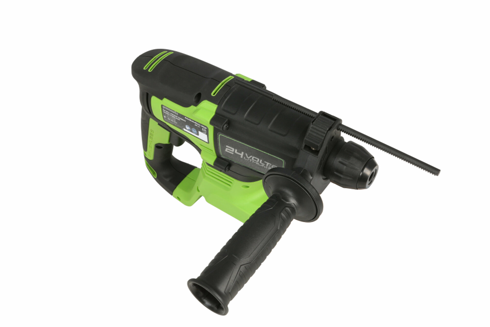 Перфоратор аккумуляторный GREENWORKS GD24SDS2 24В,SDS+,2ДЖ,б/щ,без АКБ и ЗУ (3803007)