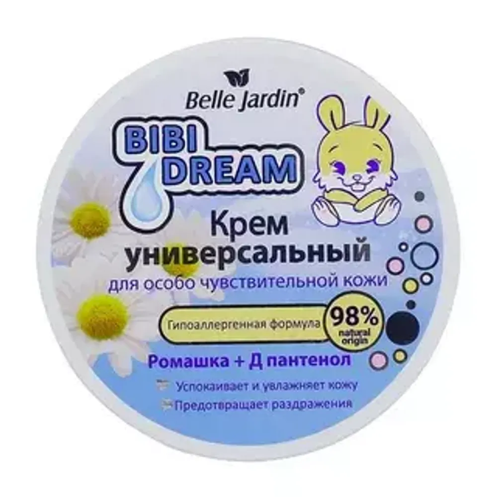 B.J. Bibi Dream Крем универсальный РОМАШКА+Д-ПАНТЕНОЛ для особо чувствительной кожи 100мл тюбик*48