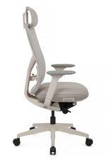 Кресло Riva Антлер EAN-001AW Белый пластик/Светло-бежевый