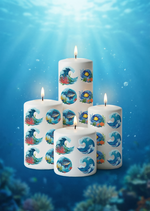 Трансфер переводной - декаль для свечей и гипса морская тематика 006 А5