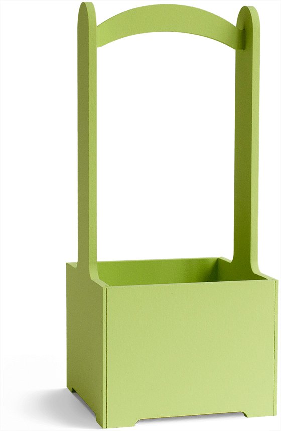 Ящик с изогнутой ручкой (фисташковый)