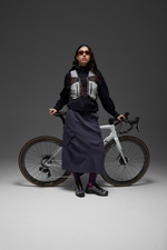 Юбка Nothomme Blue Raised-Knit Slant-Pocket Work Skirt "Gray Purple"