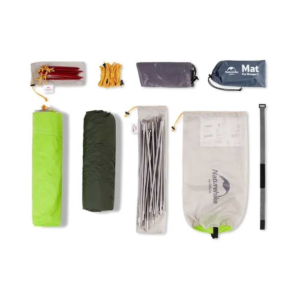ПАЛАТКА NATUREHIKE 2-Х МЕСТНАЯ MONGAR NH17T007-M 20D