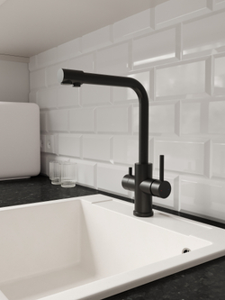 Смеситель для кухни Domaci Ливорно D8672MB матовый черный