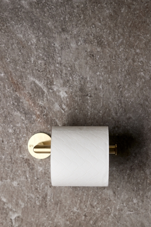 Бумагодержатель Gessi Anello, настенный, без крышки, цвет Warm Bronze PVD