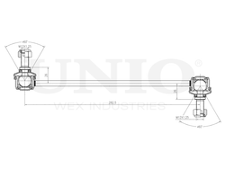 Стойка стабилизатора передняя UNIO SSP-50002