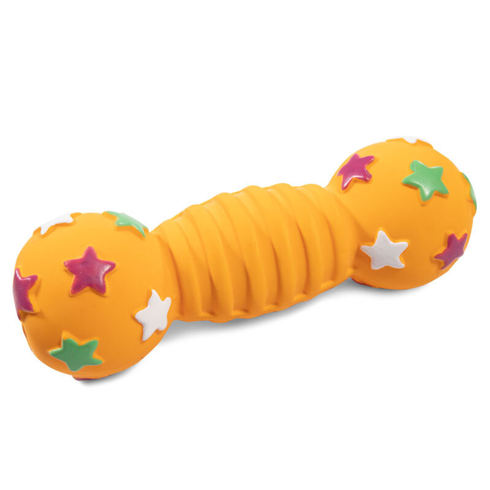 Игрушка Triol "Гантель Звезды"из латекса, для собак , 15 см.