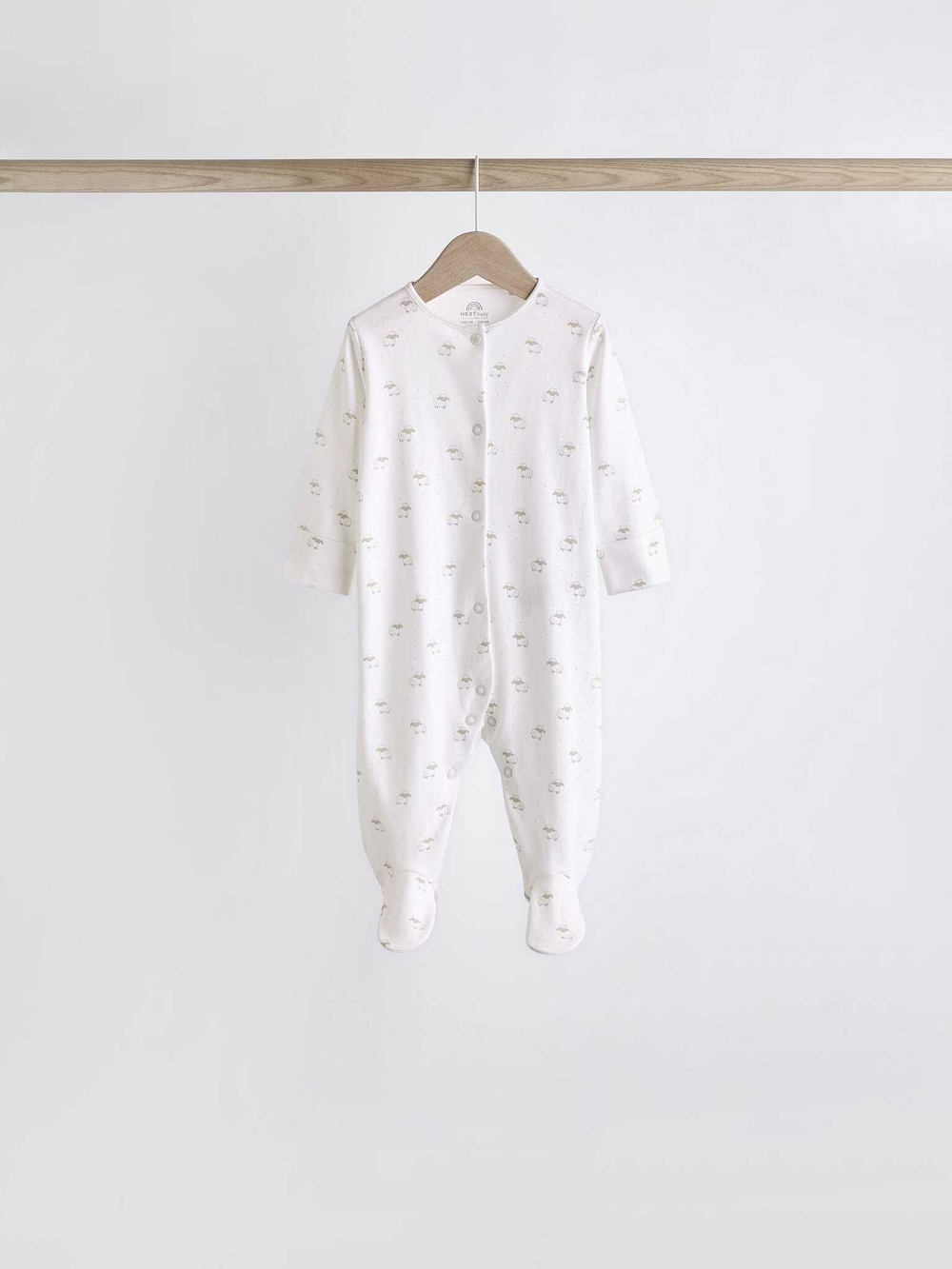 Комбинезон / Cлип для малышей Next K79-484, 7 шт., Белый