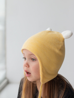 Шапка весенняя/осенняя вязаная ЛОРА (Груша)