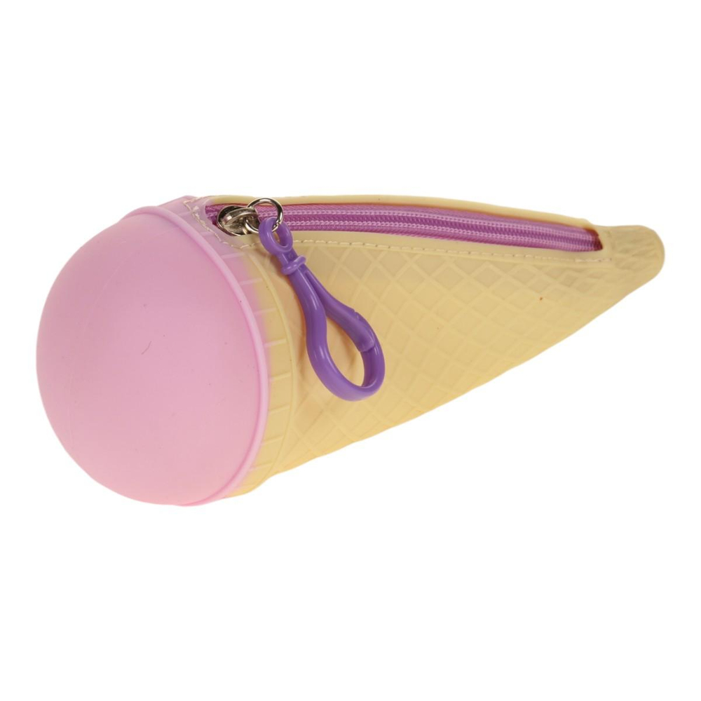 Пенал силиконовый, мороженое21см, 6цветов микс