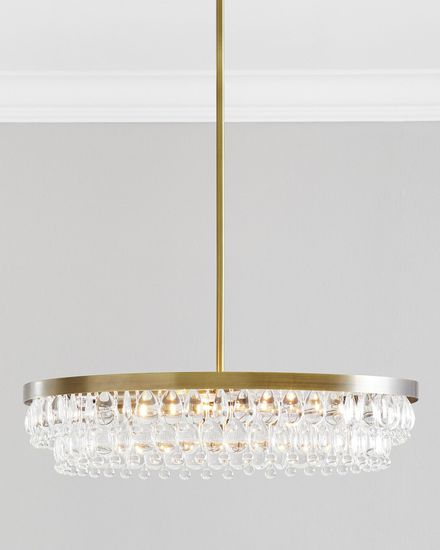 Золотая круглая люстра “Асуан”