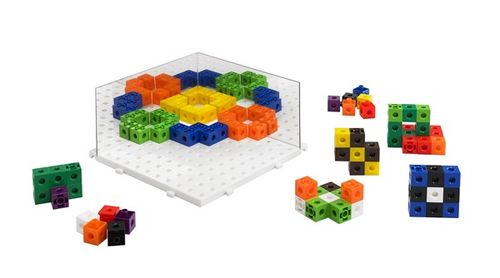 Кубики соединяющиеся 2 см. (100шт). Набор «Изучаем отражения»