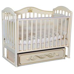 Детская кроватка ByTwinz Gabriella 2 универсальный маятник слоновая кость