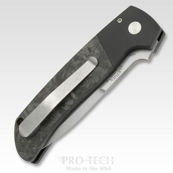 Автоматический нож Pro-Tech  PTBT2731 Terzuola ATCF - рук-ть, алюм + Carbon, клинок CPM-MagnaCut