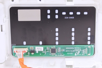 Модуль индикации DC64-03465B стиральной машины Samsung WW65K42E09WDLP в сборе с пластиком