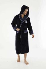 Халат мужской бамбуковый с капюшоном 7160  Nusa