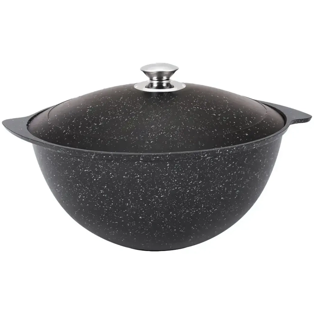 Казан для плова 6л, АП (темный мрамор) кмт65а