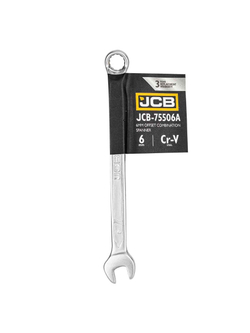 Ключ комбинированный, отогнутый на 75грд. 6мм JCB JCB-75506A