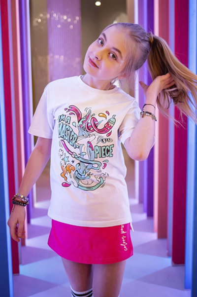 Юбка-шорты для девочек фуксия р-р 116 0036_Лс22 (Батик)