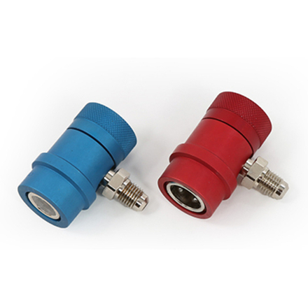 Пара быстрых разъемов 15.1CR для фреона R134a, M1/4" SAE, Stucchi (Италия)