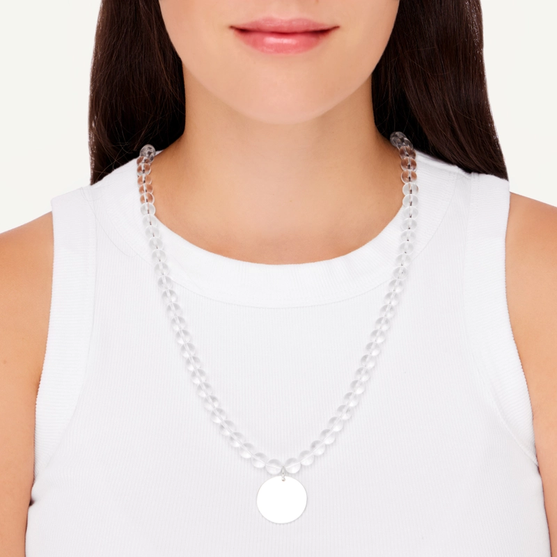 Колье Кристально Чистое с Жетоном