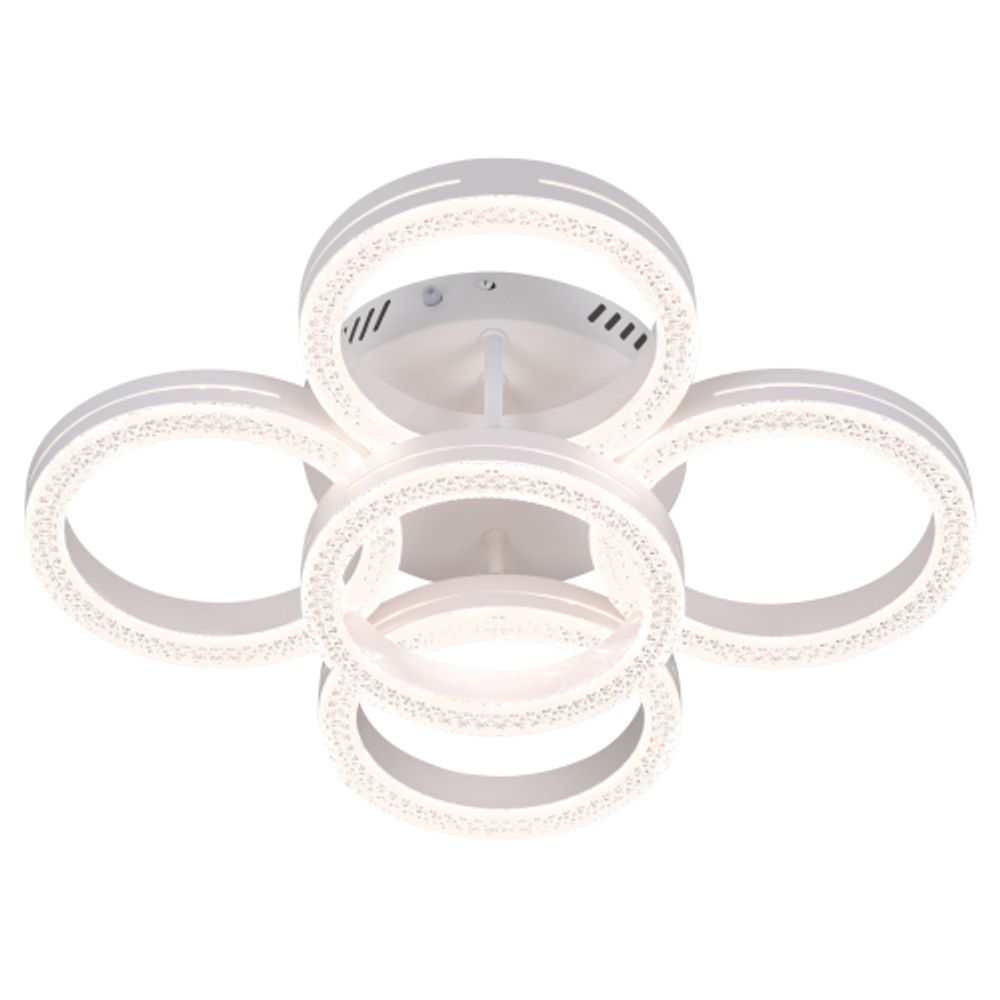 Светильник потолочный светодиодный Rivoli Juniper 6187-701 LED 75Вт 3000-6000К белый с пультом | Rivoli