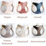 9307 Поводок кожаный "Перламутр" / PREMIUM