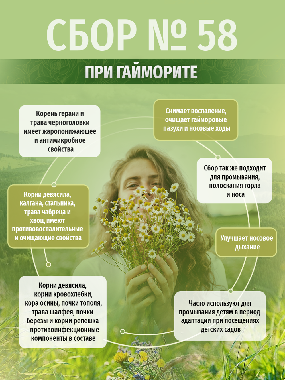 Сбор № 58 При гайморите