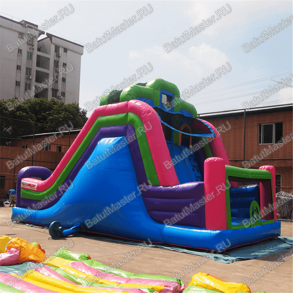 Детский надувной батут-горка "Двойной эффект-2" 11*5*6 м