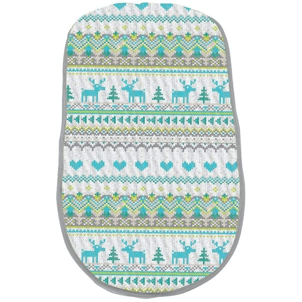 Матрац для санок. Сиденье (вязаный бирюзовый)