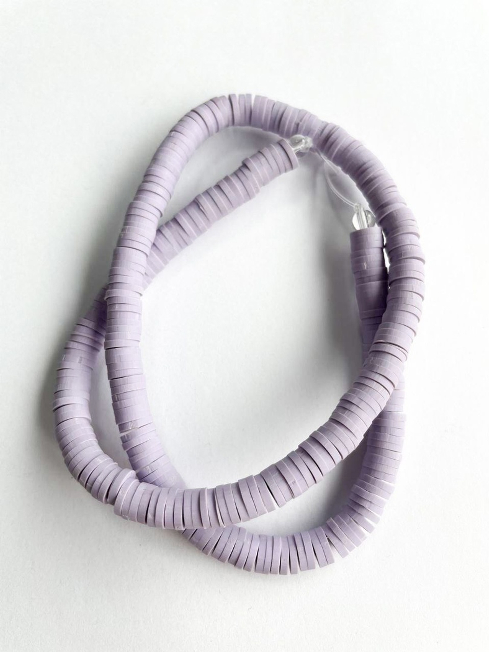 1317-ф Нить каучуковых бусин, 6мм, фиолетовый