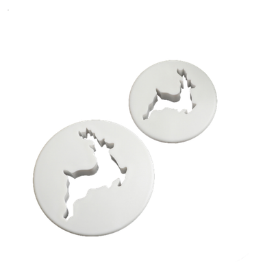 Набор выемок для марципана и теста «Олени», 2 шт: d=3,5/6 см