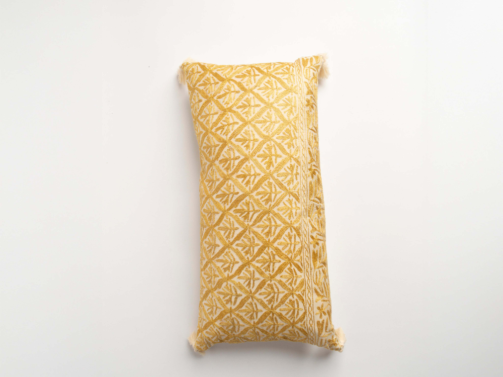 Подушка JW Anderson Home The Dyeworks Indian Silk "Yellow"