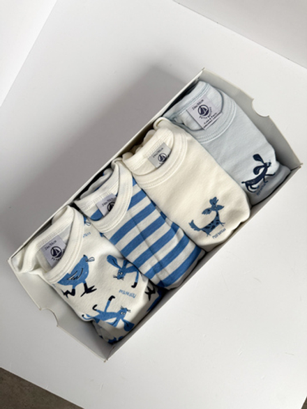 Новый набор из хлопковых боди Petit Bateau 4 шт., 86