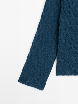 Massimo Dutti Свитер крупной вязки, синий