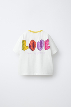 ZARA ФУТБОЛКА С ПРИНТОМ LEGO®, БЕЛЫЙ