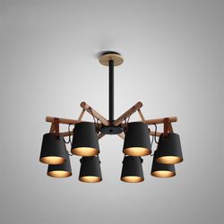 Люстра На Штанге Natura C8 Black By Imperiumloft