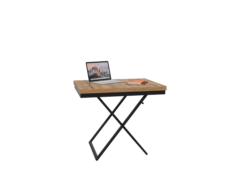 Стол-трансформер ГЗМИ Орфей 1, чёрный/дуб вотан