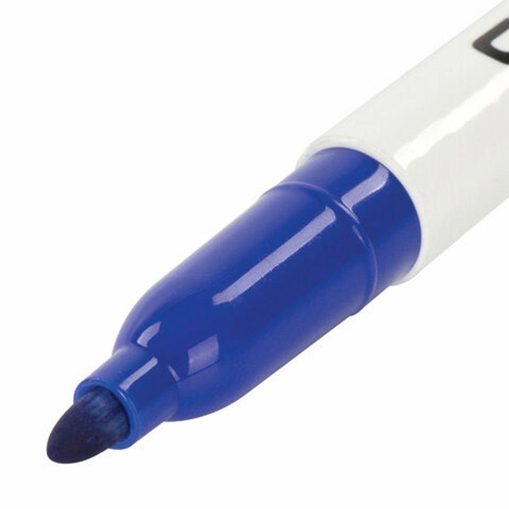 Маркер стираемый для белой доски СИНИЙ, STAFF "EVERYDAY", 2,5 мм, тонкий корпус, 151094