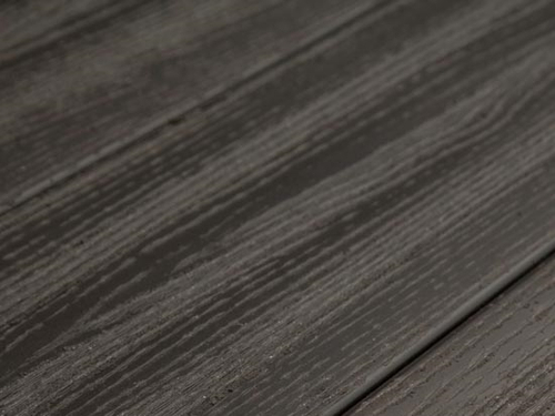 Террасная доска ДПК бесшовная Padus - радиальный распил цвет: темно-коричневый.