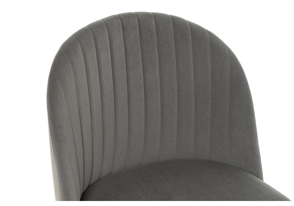 Стул на металлокаркасе Gabi 1 dark gray / black