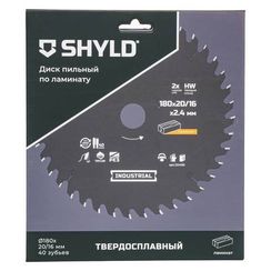 Диск пильный по ламинату SHYLD 180х20/16мм 40Т (20490)