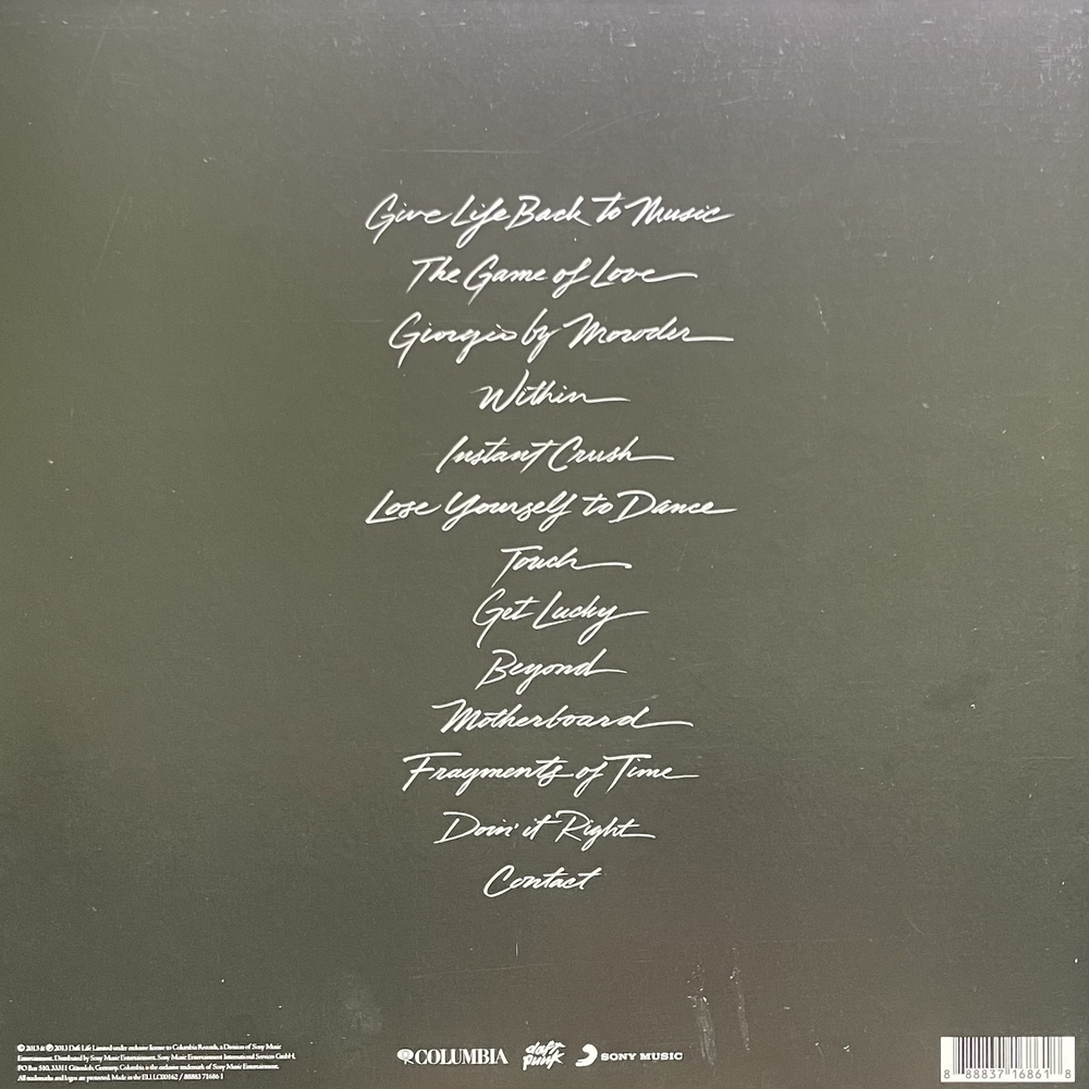 Daft Punk - Random Access Memories 2LP (Европа 2021г.)